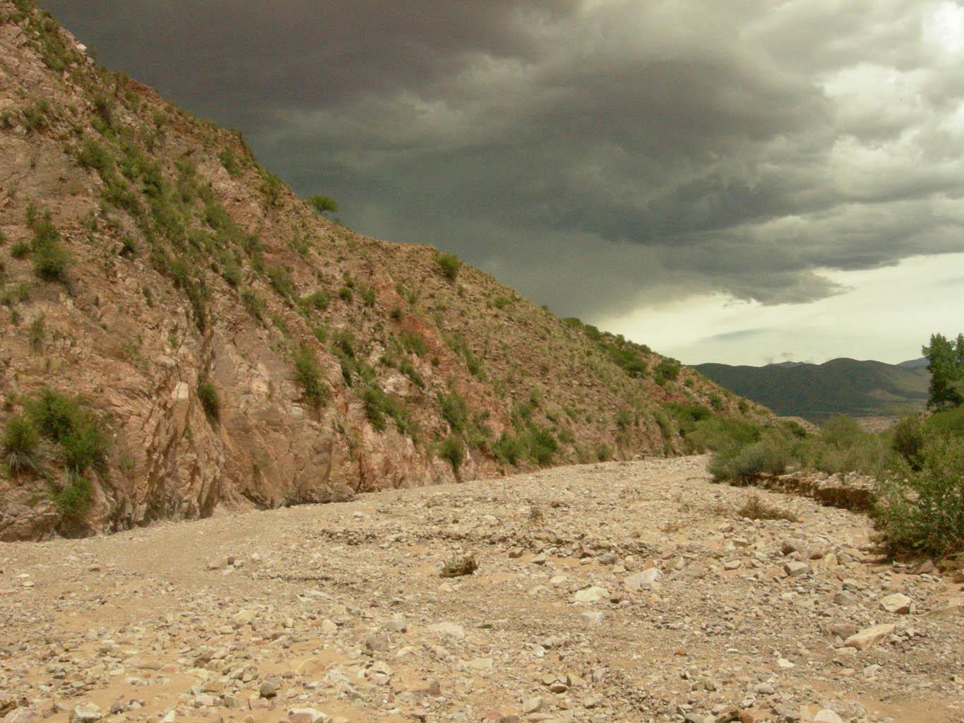 Comunidad rural desde Jujuy: paisaje cerca de Hornaditas, Quebrada de Humahuaca