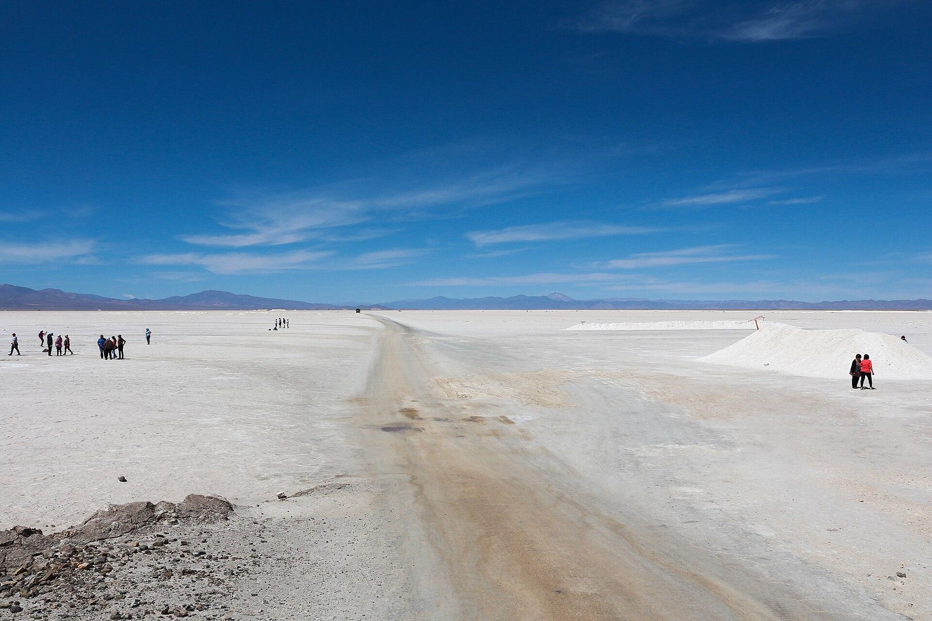 Salinas Grandes, salar de la Puna entre Jujuy y Salta