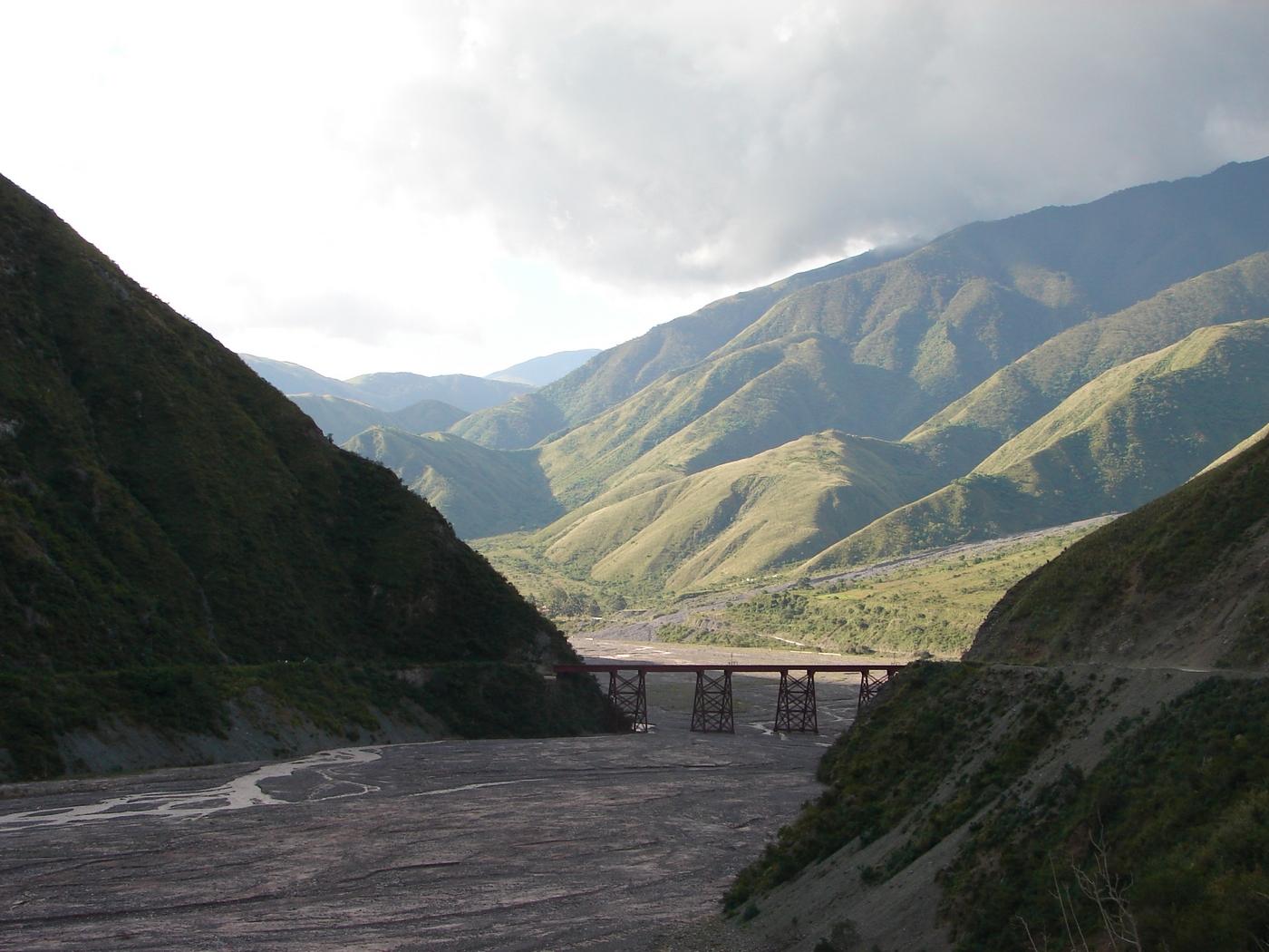 San Antonio de los Cobres: paisaje de la Quebrada del Toro en la provincia de Salta